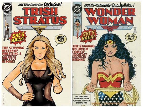 Trish Stratus Reimagined as Brian Bolland's Wonder Woman for Headlocked NYCC Exclusive