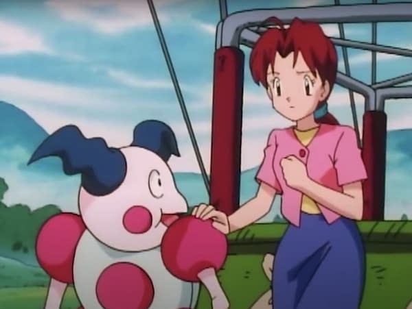 Mr. Mime and Ash's mom. Credit: Pokémon the Series