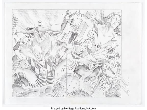 Alex Ross' Astro City Poster Pencils Up For Auction, Only $360 So Far