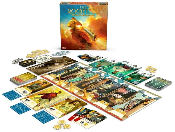 A look at the contents for The Rocketeer: Fate Of The Future, courtesy of Funko Games.