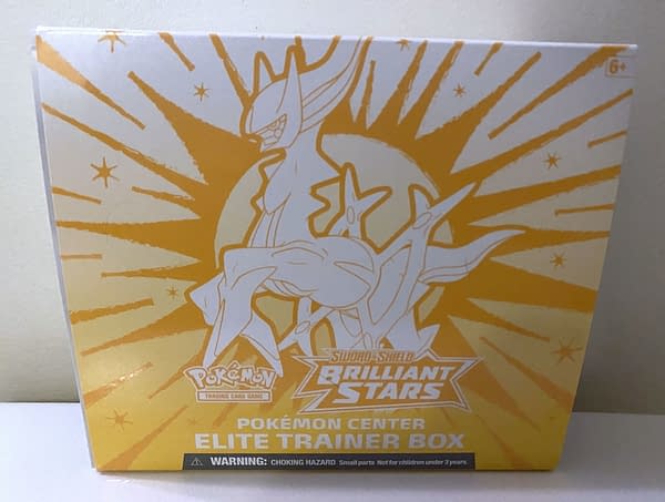 Brilliant Stars Pokémon Center Elite Trainer Box. Credit: Theo Dwyer