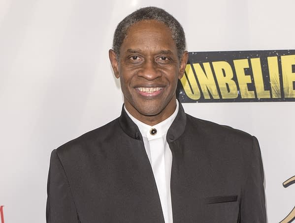 Tim Russ arrives at Unbelievable movie, 50 Anniversary Startrek party and red carpet at TLC Chinese theater, Hollywood CA. Septemper 7 2016. (Editorial credit: Eugene Powers / Shutterstock.com)