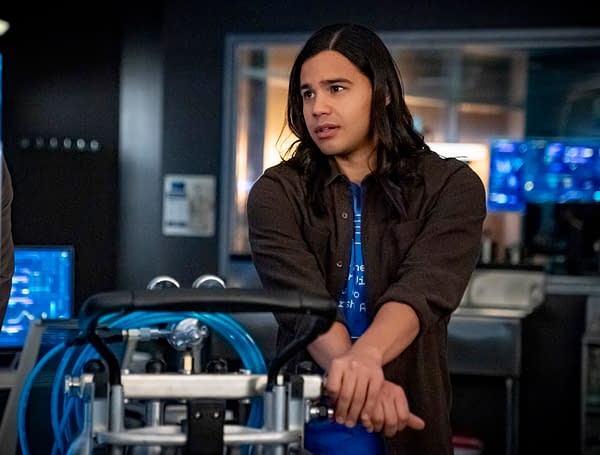 Carlos Valdes as Cisco Ramon in The Flash, courtesy of The CW.