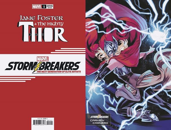 Cover image for JANE FOSTER & THE MIGHTY THOR 1 CARNERO STORMBREAKERS VARIANT