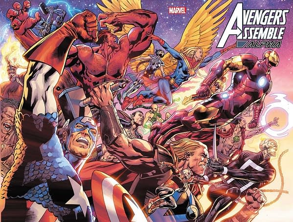 Cover image for AVENGERS ASSEMBLE ALPHA #1 BRYAN HITCH COVER