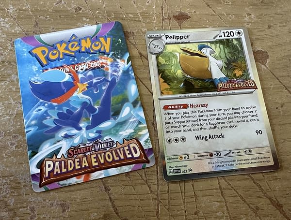 Pokémon TCG: Scarlet & Violet - Paldea Evolved cards. Credit: Theo Dwyer