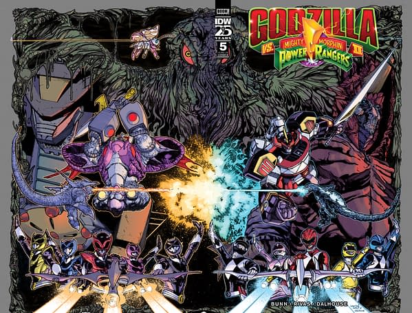 Cover image for Godzilla Vs. The Mighty Morphin Power Rangers II #5 Variant B (Sanchez)