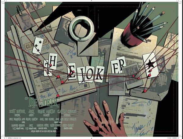 Jock Shows Absolute Joker Double Splash Page From Absolute Batman #15