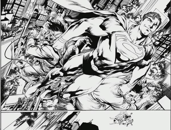 More Kevin Maguire's Art for Brian Michael Bendis's Man of Steel #4