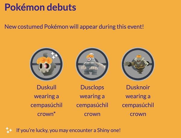 Pokémon GO Día de Muertos Celebration 2022 graphic. Credit: Niantic