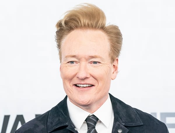 Conan O'Brien attends WarnerMedia Upfront 2019 arrivals outside of The Theater at Madison Square Garden. Editorial credit: lev radin / Shutterstock.com