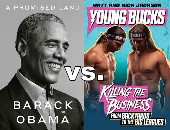 A Promised Land by Barack Obama takes on Killing the Business by The Young Bucks in a publishing showdown for the ages!