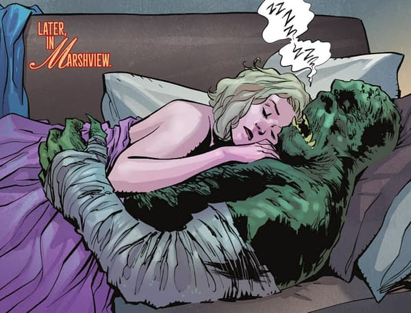 Janet From HR & King Croc In Poison Ivy (Spoilers)