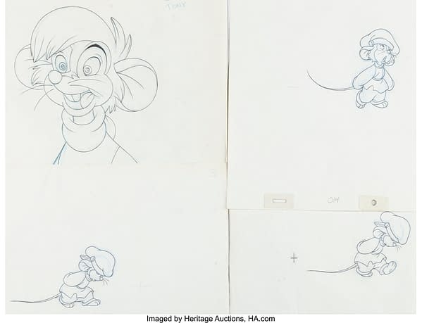 An American Tail: Fievel Goes West Animation Production Drawings Group of 11. Credit: Heritage Auctions