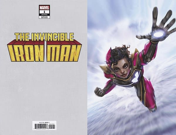 Cover image for INVINCIBLE IRON MAN 1 TAO VIRGIN VARIANT