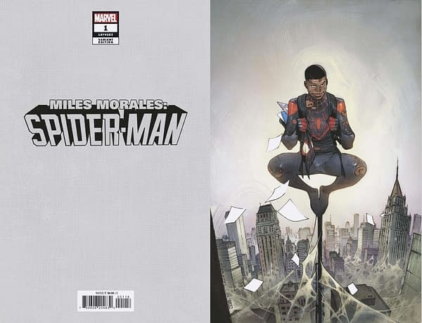 Cover image for MILES MORALES: SPIDER-MAN 1 COIPEL VIRGIN VARIANT