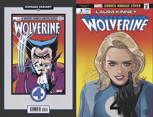 Cover image for LAURA KINNEY: WOLVERINE #2 ROMY JONES FANTASTIC FOUR HOMAGE VARIANT