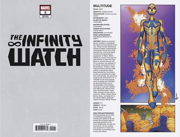 Cover image for INFINITY WATCH #2 DAVID BALDEON HANDBOOK HOMAGE VARIANT