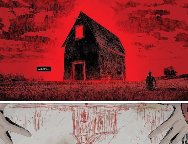 Father Fred Enters the Black Barn in Gideon Falls #6
