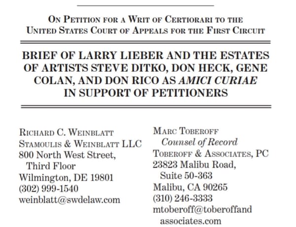 Stan Lee's Brother & Other Marvel Creator Estates File Supreme Court