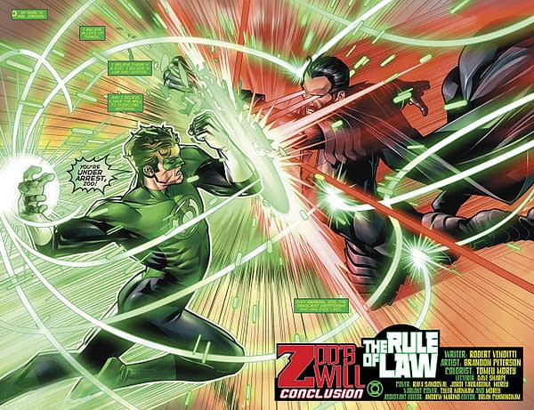 Hal Jordan and the Green Lantern Corps #41 art by Brandon Peterson and Tomeu Morey