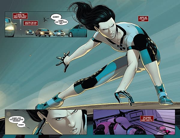 X-23 #3 art by Juann Cabal and Nolan Woodard