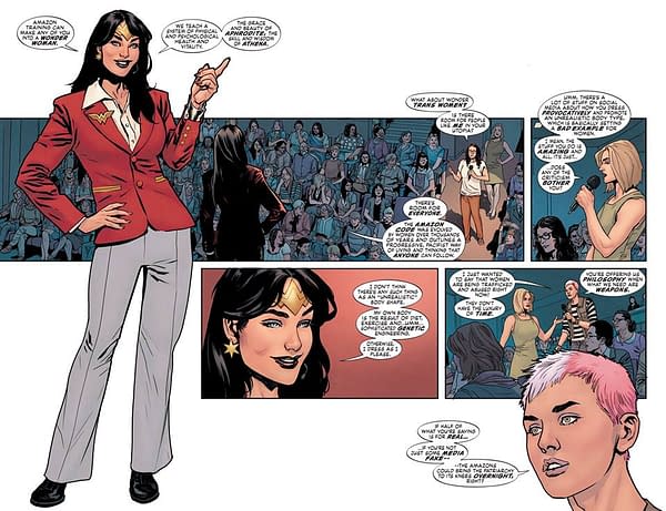 Where's Andy Mangels in Wonder Woman: Earth One Volume Two?