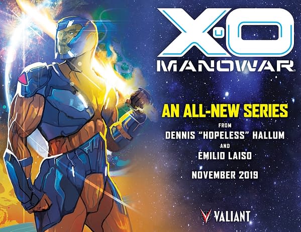 Dennis Hopeless and Emilio Laiso Are New X-O Manowar Creative Team, Launching in November