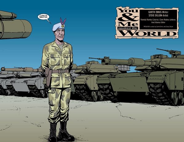 Garth Ennis Writing Hellman and Rat Pack for Rebellion &#8211; and Why Glyn Dillon Drew Steve Dillon's Tanks in Preacher