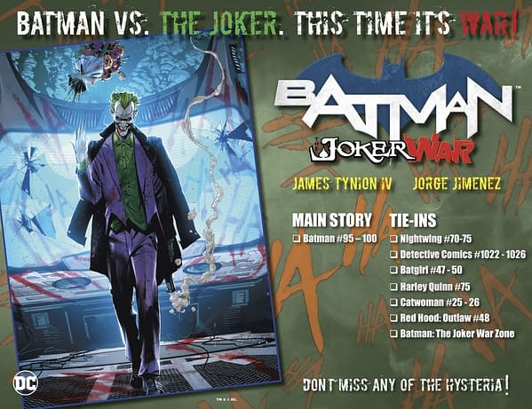 Joker War Zone Announced By DC Comics Tomorrow For Joker War.