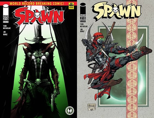 Gunslinger Spawn and Ninja Spawn On Cover Of #310 But That's All