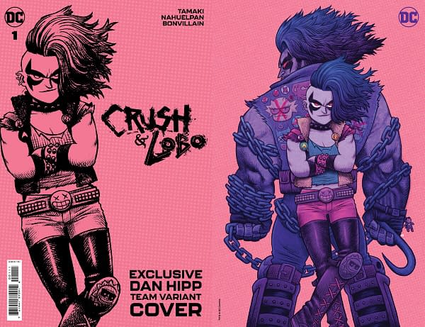 Dan Hipp variant cover for Crush and Lobo #1