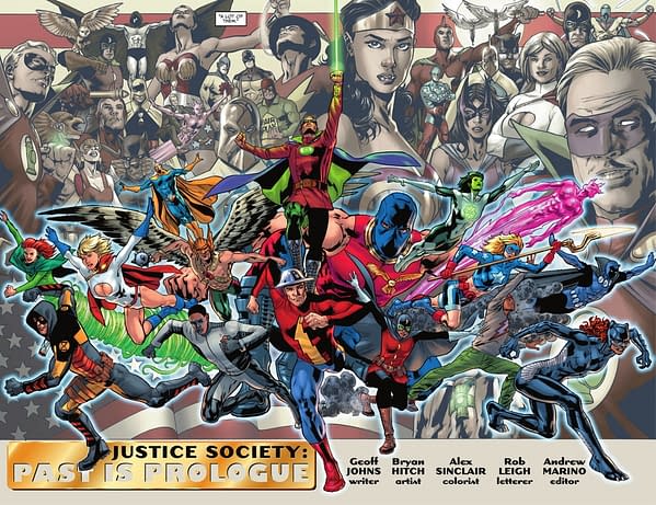 DC Teases Justice Society Of America by Geoff Johns and Bryan Hitch