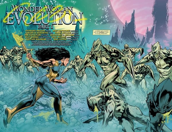 Interior preview page from WONDER WOMAN EVOLUTION #1 (OF 8) CVR A MIKE HAWTHORNE