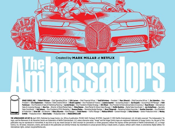 Preview Of The Ambassadors #1 by Mark Millar & Travis Charest