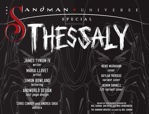 Interior preview page from Sandman Universe Special: Thessaly #1