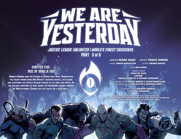 Interior preview page from Justice League Unlimited #7