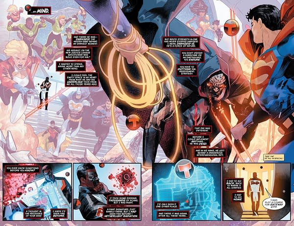 Interior preview page from Mr. Terrific: Year One #1