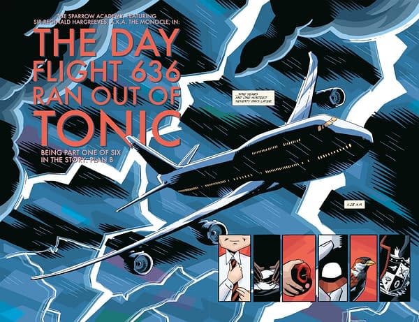 Interior preview page from THE UMBRELLA ACADEMY: PLAN B #1 DAVE STEWART COVER