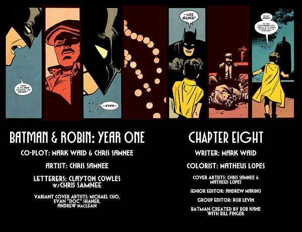 Interior preview page from Batman and Robin: Year One #8