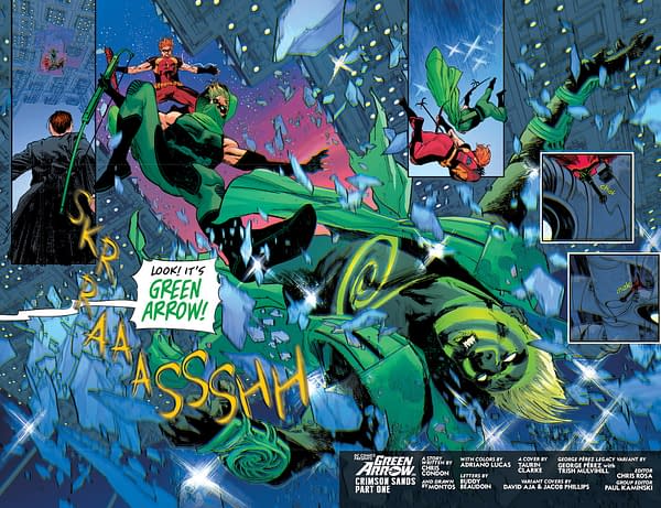 Interior preview page from Green Arrow #25