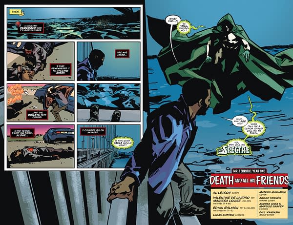 Interior preview page from Mr. Terrific: Year One #2