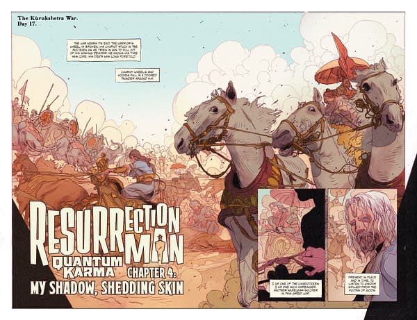 Interior preview page from Resurrection Man: Quantum Karma #4