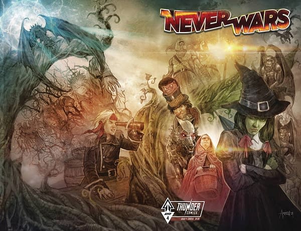 Cover image for NEVERWARS #4 CVR A ERWIN J ARROZA WRAPAROUND