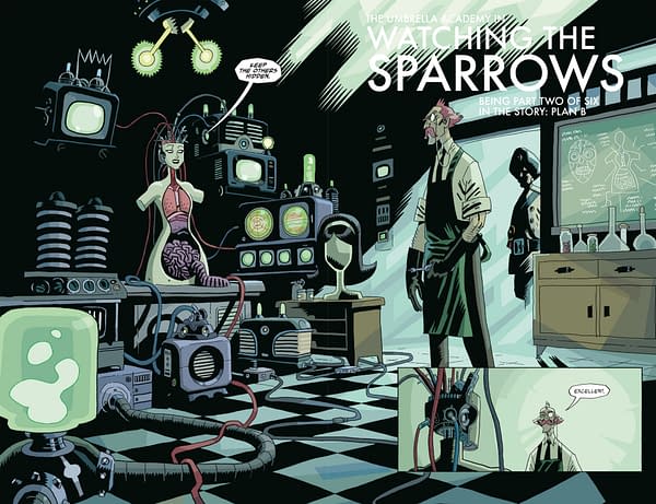 Interior preview page from THE UMBRELLA ACADEMY: PLAN B #2 NATE PIEKOS COVER
