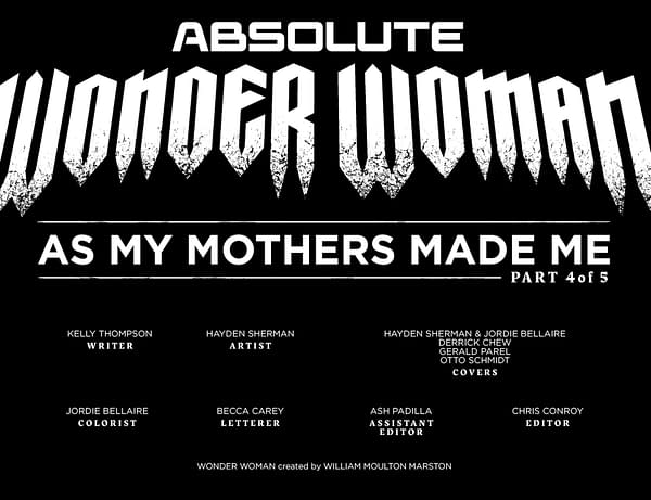 Interior preview page from Absolute Wonder Woman #11