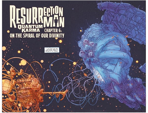 Interior preview page from Resurrection Man: Quantum Karma #6