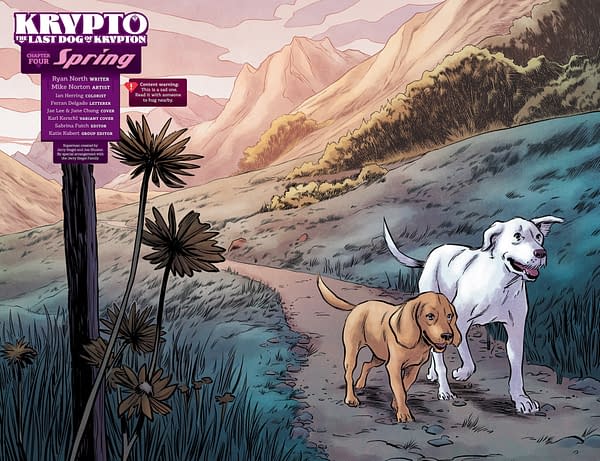 Interior preview page from Krypto: The Last Dog of Krypton #4