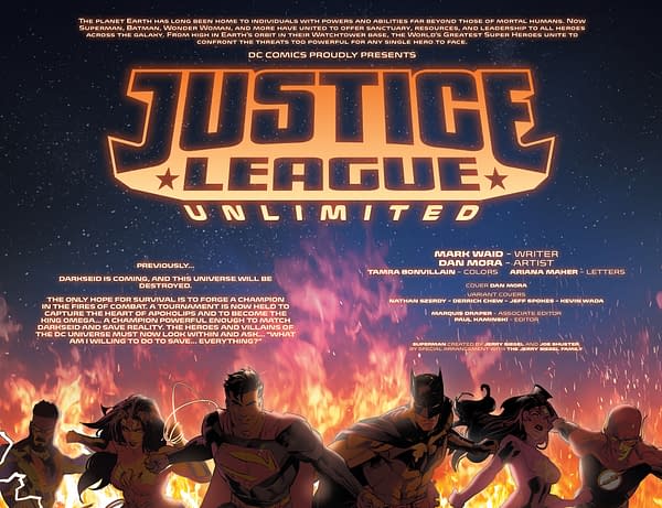 Interior preview page from Justice League Unlimited #12