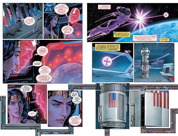 Interior preview page from Cheetah and Cheshire Rob the Justice League #5